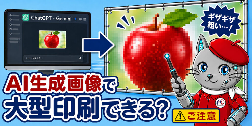 AI生成画像で大型印刷できる？